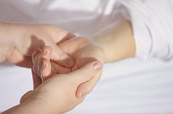 The meaning of touch. E.g. hand treatment. Shiatsu.